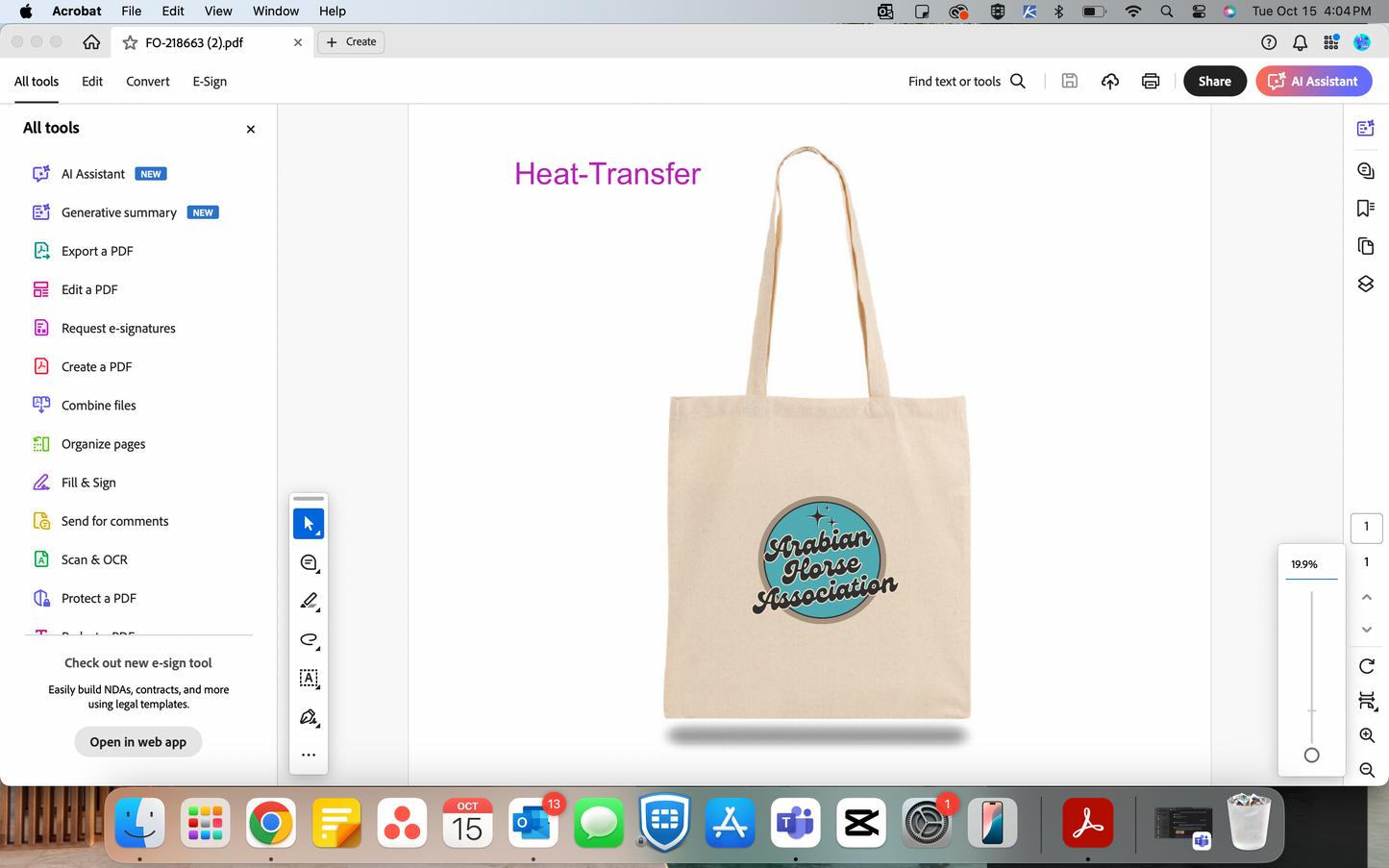 AHA Tote bag