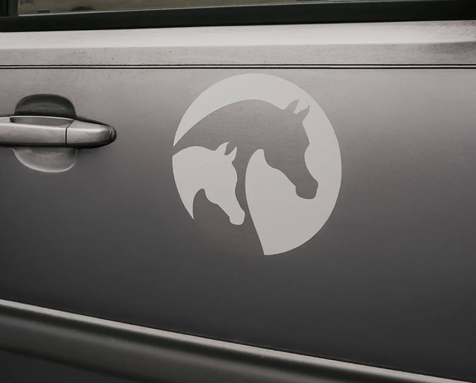 AHA Trailer Sticker - White