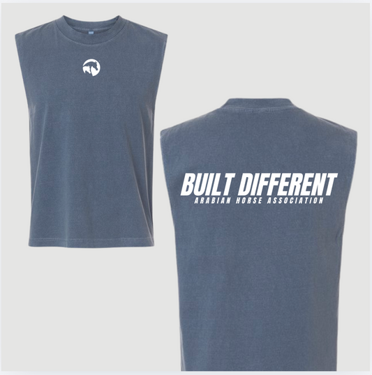 Unisex Muscle Tee Built Different YMSN- Black